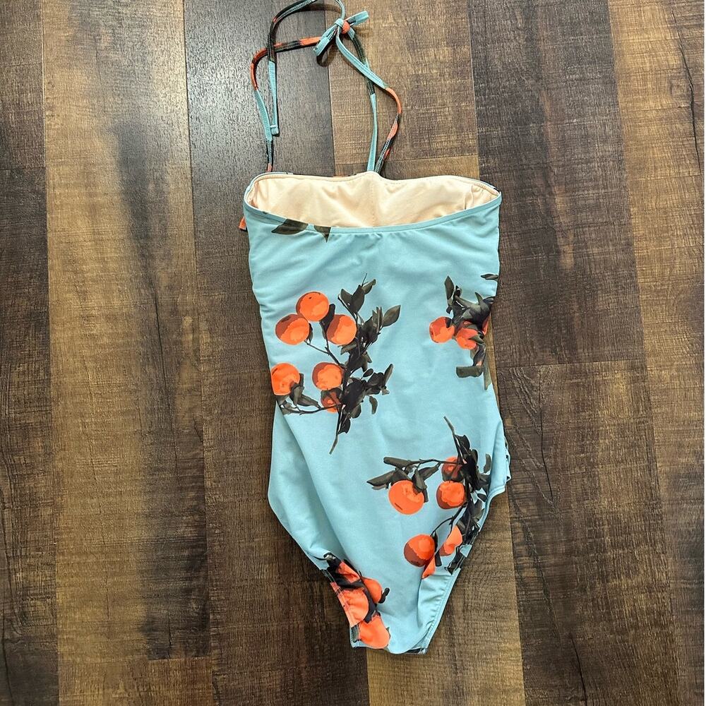 Albion Fit Clementine Tie Up One Piece Halter Swimsuit Size XS - Picture 6 of 7